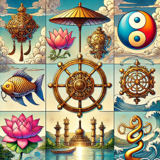 L'Ashtamangala : Les Huit Symboles Auspicieux du Bouddhisme