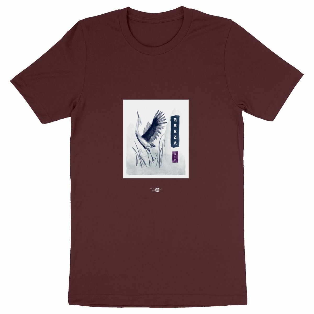 T-Shirt Unisexe CALLIGRAPHIE Héron 