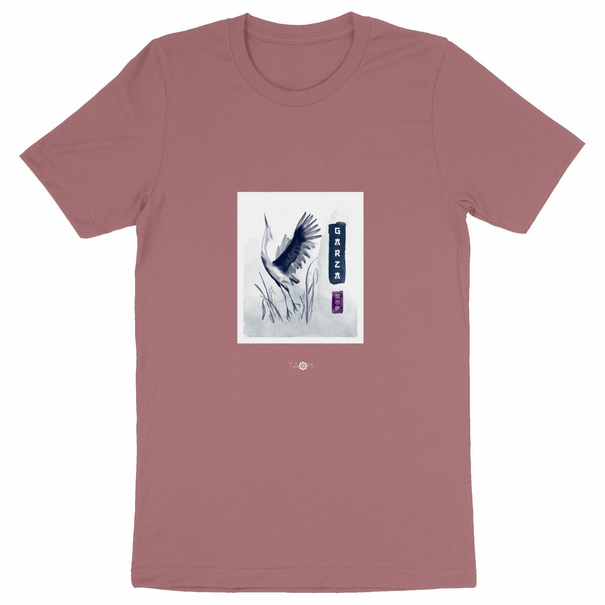 T-Shirt Unisexe CALLIGRAPHIE Héron 