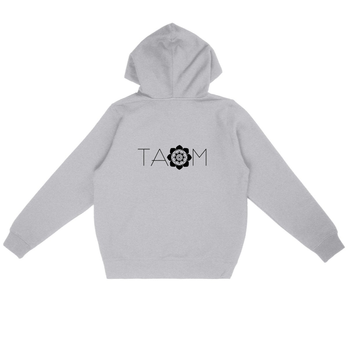 Sweat à capuche Unisexe TAOM Noir dans le dos